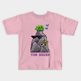 The Rocks meme pixel art Kids T-Shirt